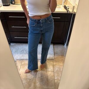 Abercrombie & Fitch Women's Curve Love Blue Jeans